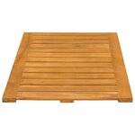 vidaXL Tapis de bain Uni Marron 80 x 50 cm bois