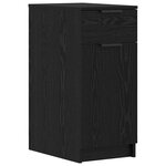 vidaXL Bureau Chêne noir 133 x 50 x 75 cm Bois d'ingénierie