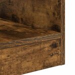 vidaXL Table d'appoint 2 Pièces Chêne fumé 40 5 x 40 x 45 cm