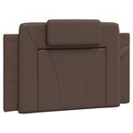 vidaXL Cadre de lit sans matelas marron 90x200 cm similicuir