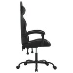 vidaXL Chaise de jeu Noir Similicuir