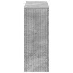 vidaXL Table console Gris Béton 101 x 29 x 74 cm Bois d’ingénierie