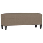 vidaXL Banc Taupe 100x35x41 cm Tissu