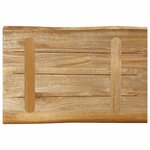 vidaXL Dessus de table bord vivant 50x40x3 8 cm bois de manguier brut