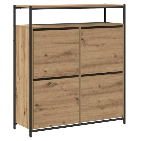 vidaXL Armoire à Chaussures chêne artisanal 100 x 34 x 112 cm