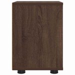 vidaXL Tables de chevet avec tiroir 2 Pièces Chêne brun 30 5 x 30 x 43 cm