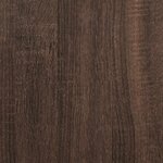 vidaXL Meuble TV chêne marron 61x40x46 cm bois d'ingénierie et métal