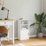 vidaXL Armoire latérale ODDA blanc 40x24x79 cm bois massif pin