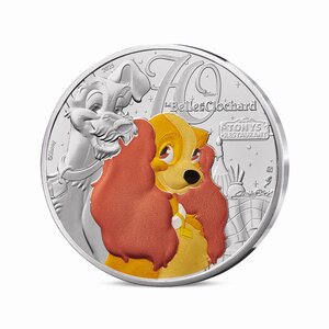 Les classiques d'animation Disney - La Belle et le Clochard Monnaie de 10€ Argent