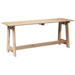 Banc extérieur vidaXL 119x35x47 cm en bois de pin massif