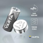 Pile oxyde argent pour montres V392 (SR41) SR736SW High Drain VARTA