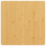 vidaXL Dessus de table 60x60x1 5 cm bambou