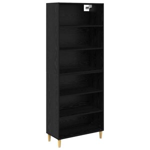 vidaXL Haut Armoire Chêne noir 69 5 x 32 5 x 180 cm Bois d'ingénierie