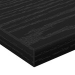 vidaXL Étagères en Chêne Noir - Pack de 4  60x20x1 5 cm  Fabriquées en Bois Technique
