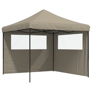 vidaXL Tente de réception pliable escamotable avec 2 parois latérales