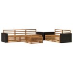 vidaXL Ensemble de canapés d'extérieur 6 pc Naturel
