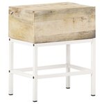 vidaXL Table de chevet 40x30x50 cm Bois de manguier massif