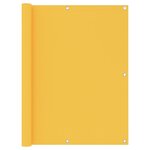vidaXL Écran de balcon Jaune 120x500 cm Tissu Oxford