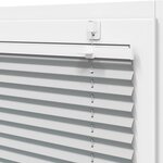 vidaXL Store plissé gris clair 110x100cm largeur du tissu 109 4cm