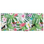 vidaXL Coussins de chaise à dossier haut lot de 4 multicolore