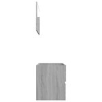 vidaXL Ensemble de meubles de salle de bain 2 Pièces Sonoma gris