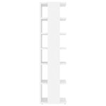 vidaXL Armoire à chaussures Blanc 27 5x27x102 cm Bois d'ingénierie