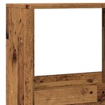 vidaXL Cloison de séparation vieux bois 100x33x175cm bois d'ingénierie