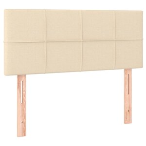 vidaXL Tête de lit Crème 100x5x78/88 cm Tissu
