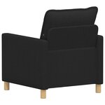 vidaXL Canapé Noir 76 x 81 x 87 5 cm Tissu