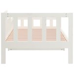 vidaXL Lit de jour Blanc 90x190 cm Bois de pin massif