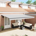 Auvent Anthracite 5 x 3 m Métal