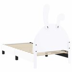 vidaXL Cadre de lit pour enfants avec tête de lit Blanc 80 x 160 cm PU