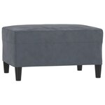 vidaXL Ensemble de canapés 4 Pièces avec coussins gris foncé velours
