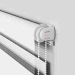vidaXL Store zèbre blanc 55x100 cm largeur du tissu 50 9 cm polyester