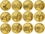 Monnaie EMPERORS OF THE WORLD Noble Notes Set 12x1/100 Oz Or 10$ Solomon Islands 2026 (PRÉCOMMANDE)