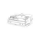 Lit enfant Emma+ gigogne 160cm avec matelas