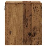 vidaXL Cabinet de chevet mural 2 pièces Bois ancien 34 5 x 33 x 40 cm