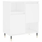 vidaXL Buffets 3 Pièces Blanc Bois d'ingénierie