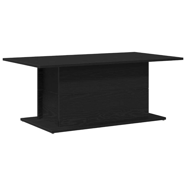 vidaXL Table basse Chêne noir 102 x 55.5 x 40 cm Bois d'ingénierie
