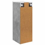 vidaXL Armoire Murale Gris béton 33 x 34 5 x 94 cm Bois d'ingénierie