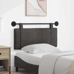 vidaXL Tête de lit suspendue Noir PU antique
