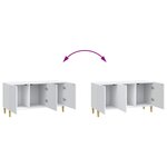 vidaXL Meuble TV Blanc 99 x 34 5 x 50 cm Bois d'ingénierie