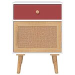 vidaXL Tables de chevet 2 Pièces blanc 40x30x55 cm bois d'ingénierie