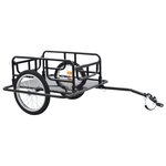 vidaXL Remorque de vélo 130x73x48 5 cm acier noir