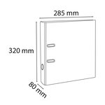 Classeur à levier Aquarel Prem'Touch Dos 80mm - A4 Vert pastel EXACOMPTA