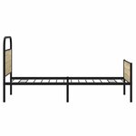 vidaXL Cadre de lit sans matelas 80x200cm chêne sonoma bois ingénierie