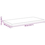 vidaXL Étagère à livres 4 Pièces Noir 40 x 20 x 1.5 cm Bois d'ingénierie