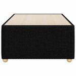 vidaXL Cadre de lit sans matelas noir 90x190 cm simple tissu