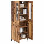 vidaXL Haut Armoire 2 Pièces Bois ancien Bois d'ingénierie