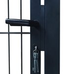 vidaXL Portillon 2D (simple) Gris anthracite 106x170 cm